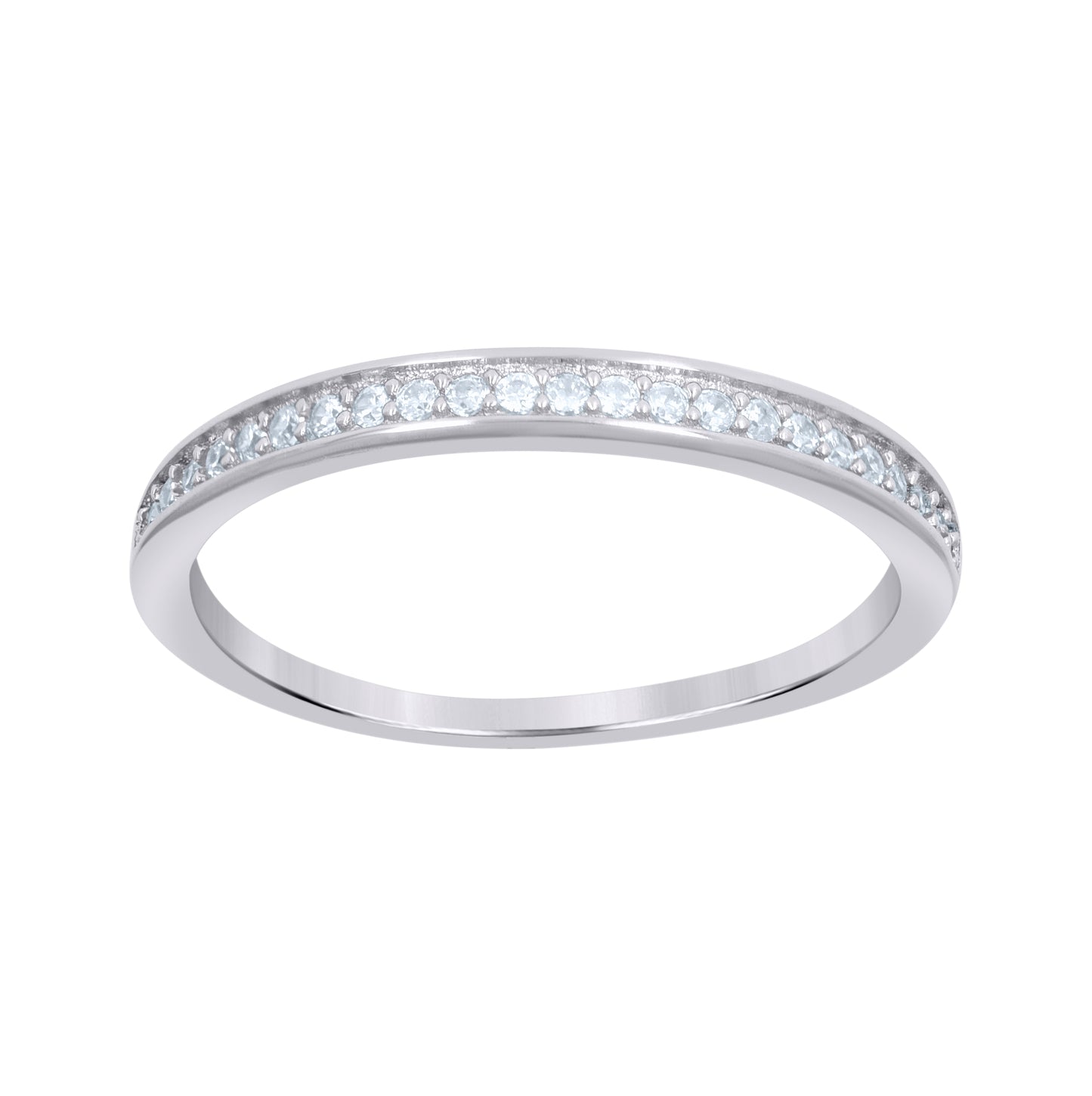 Sterling Silver Womens Cushion-Cut Round Cubic-Zirconia Square Head Duo Bridal Anniversary Wedding Engagement Band Ring Set