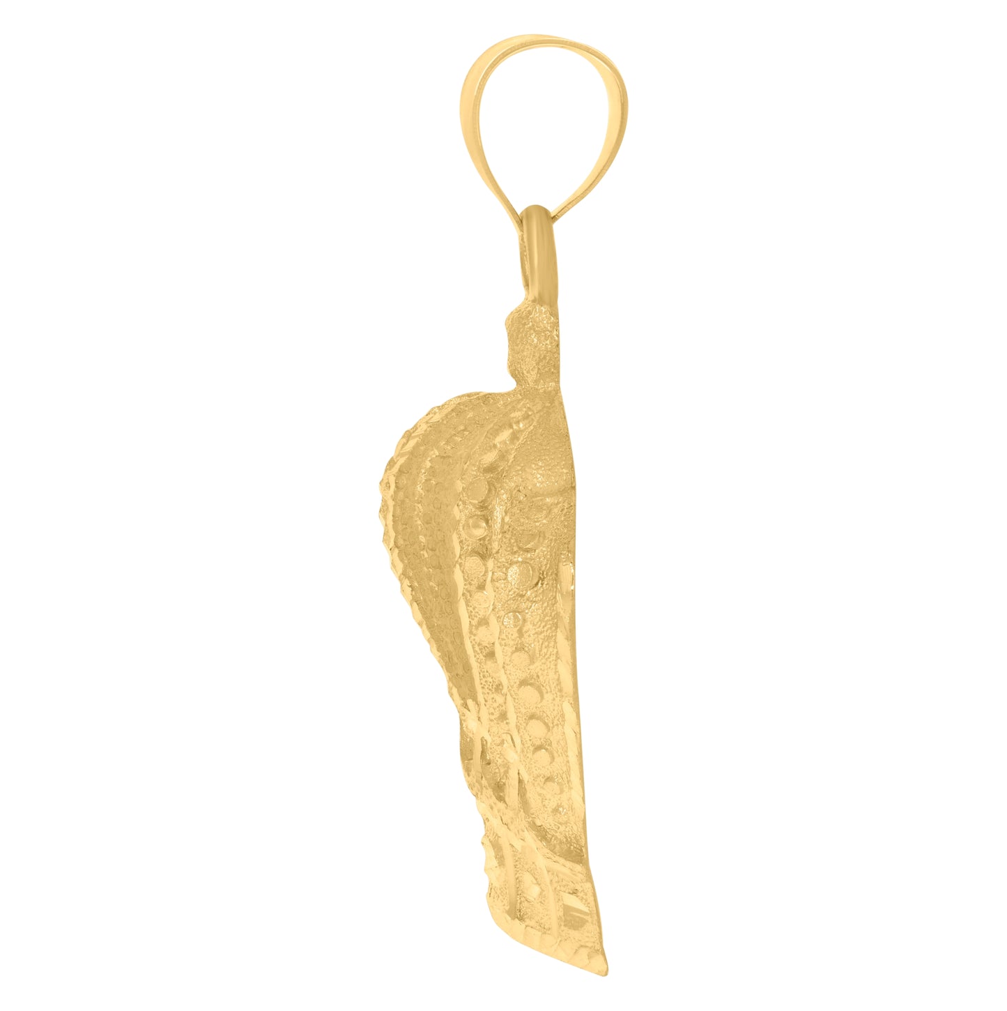 10K Yellow Gold Mens Crown Fashion Charm Pendant