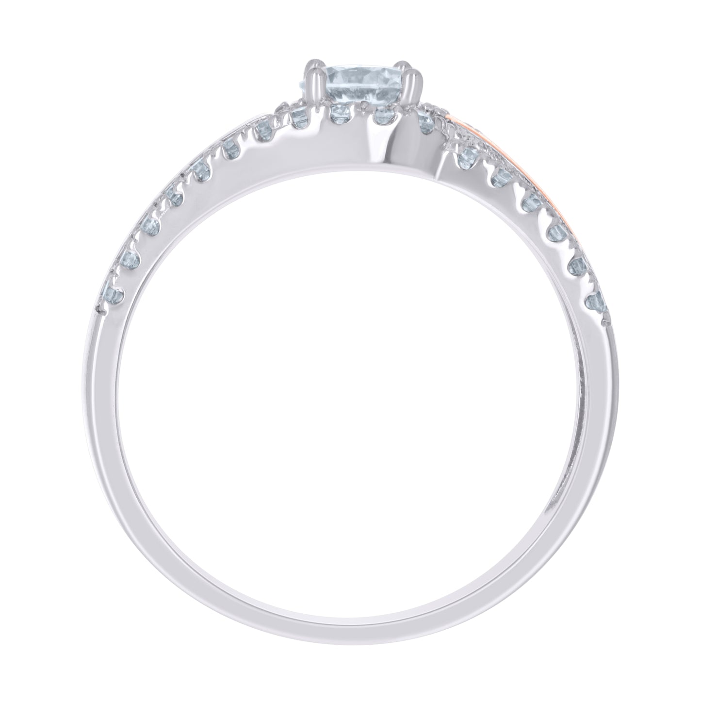 Sterling Silver Women's Cubic-Zirconia Fashion Bridal Anniversary Wedding Engagement Band Ring