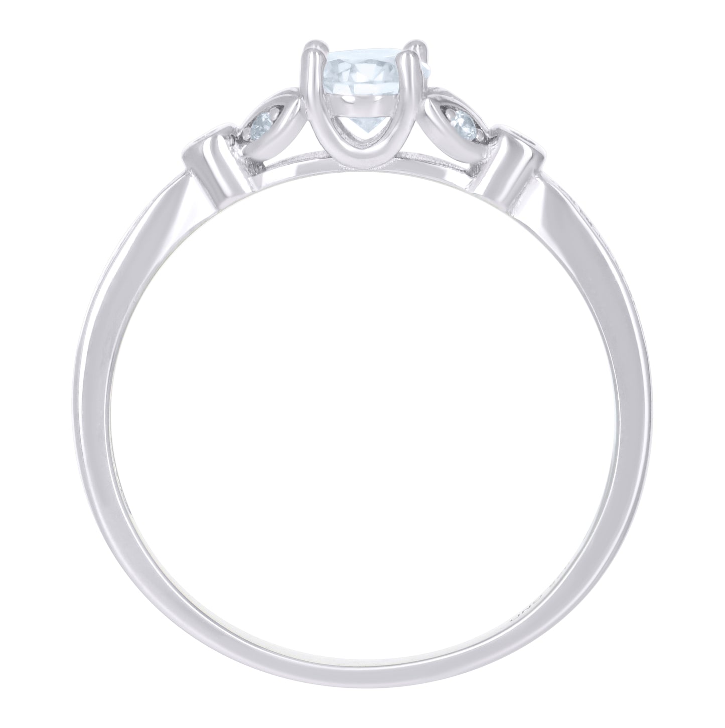 Sterling Silver Women's Cubic-Zirconia Bridal Anniversary Engagement Wedding Ring
