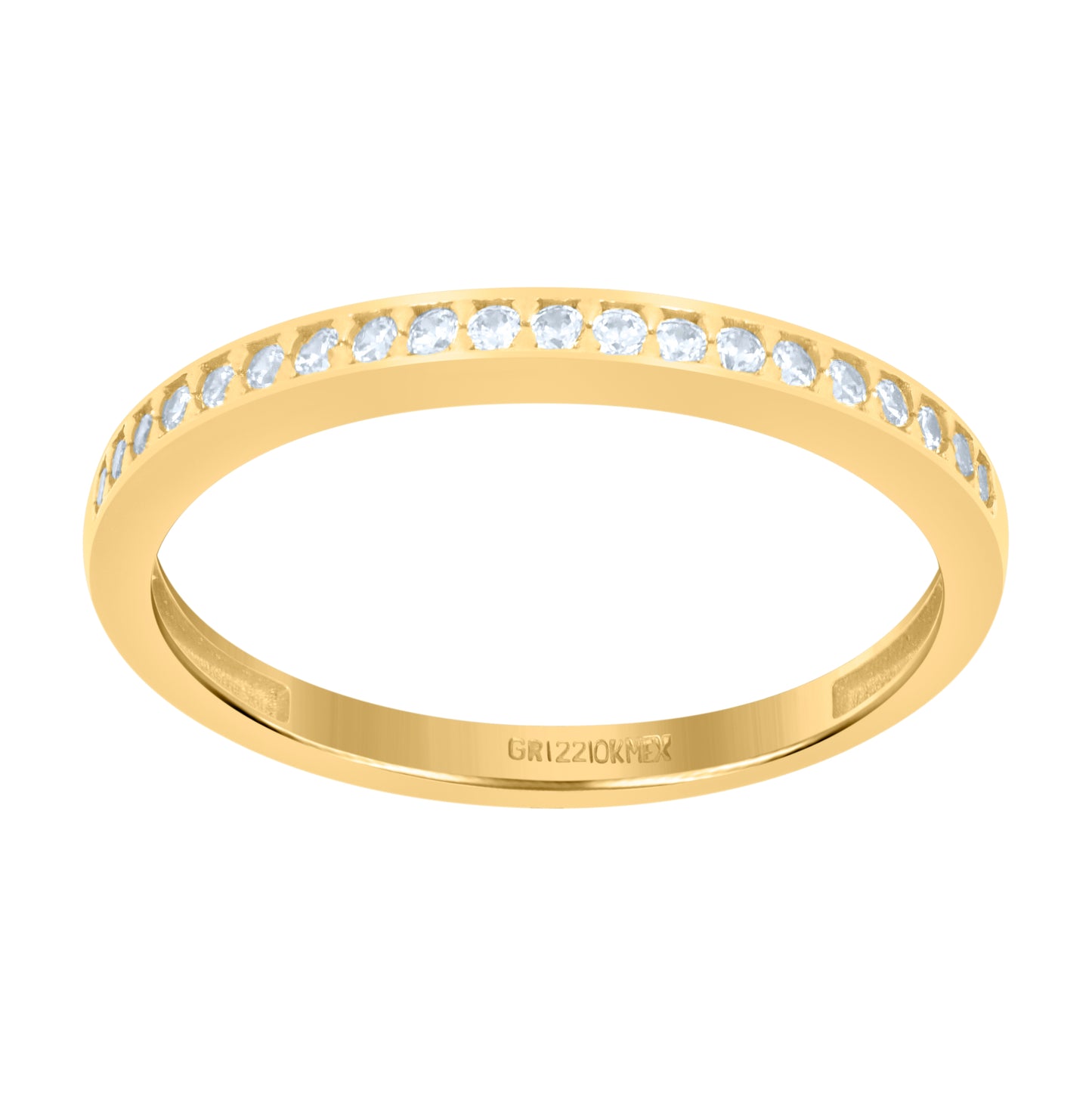 10K Yellow Gold Womens Cubic-Zirconia Duo Bridal Ring Set