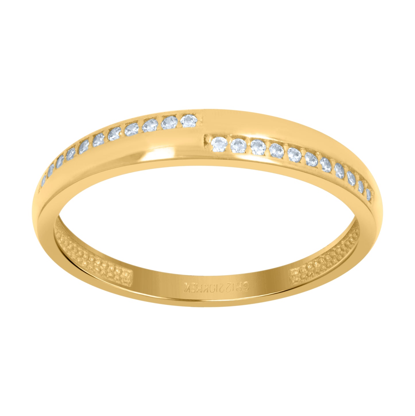 10K Yellow Gold Womens Cubic-Zirconia Duo Bridal Ring Set