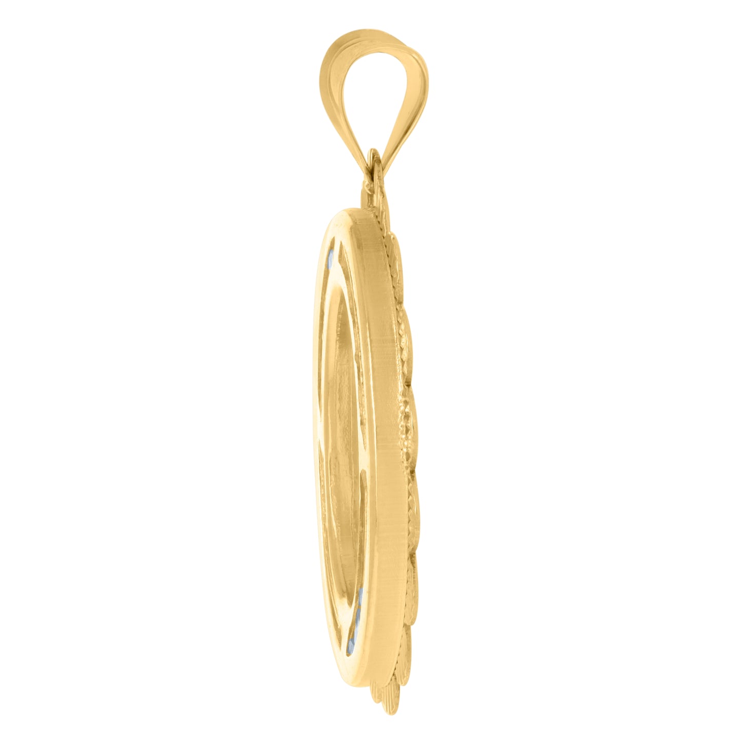 10K Yellow Gold Womens Cubic-Zirconia 15 Quinceanera Charm Pendant