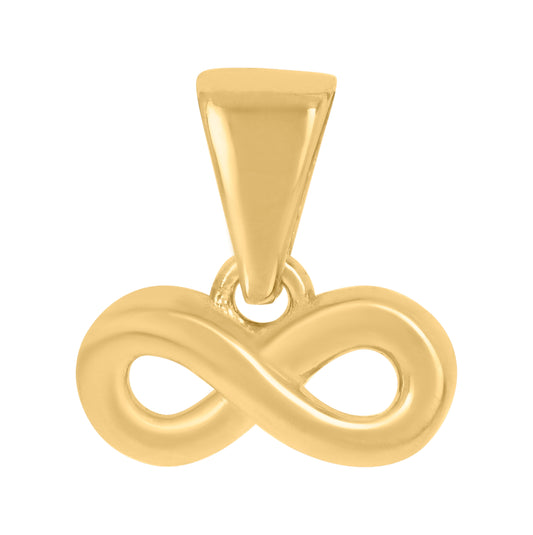 10K Yellow Gold Womens Love Symbol Infinity Charm Pendant