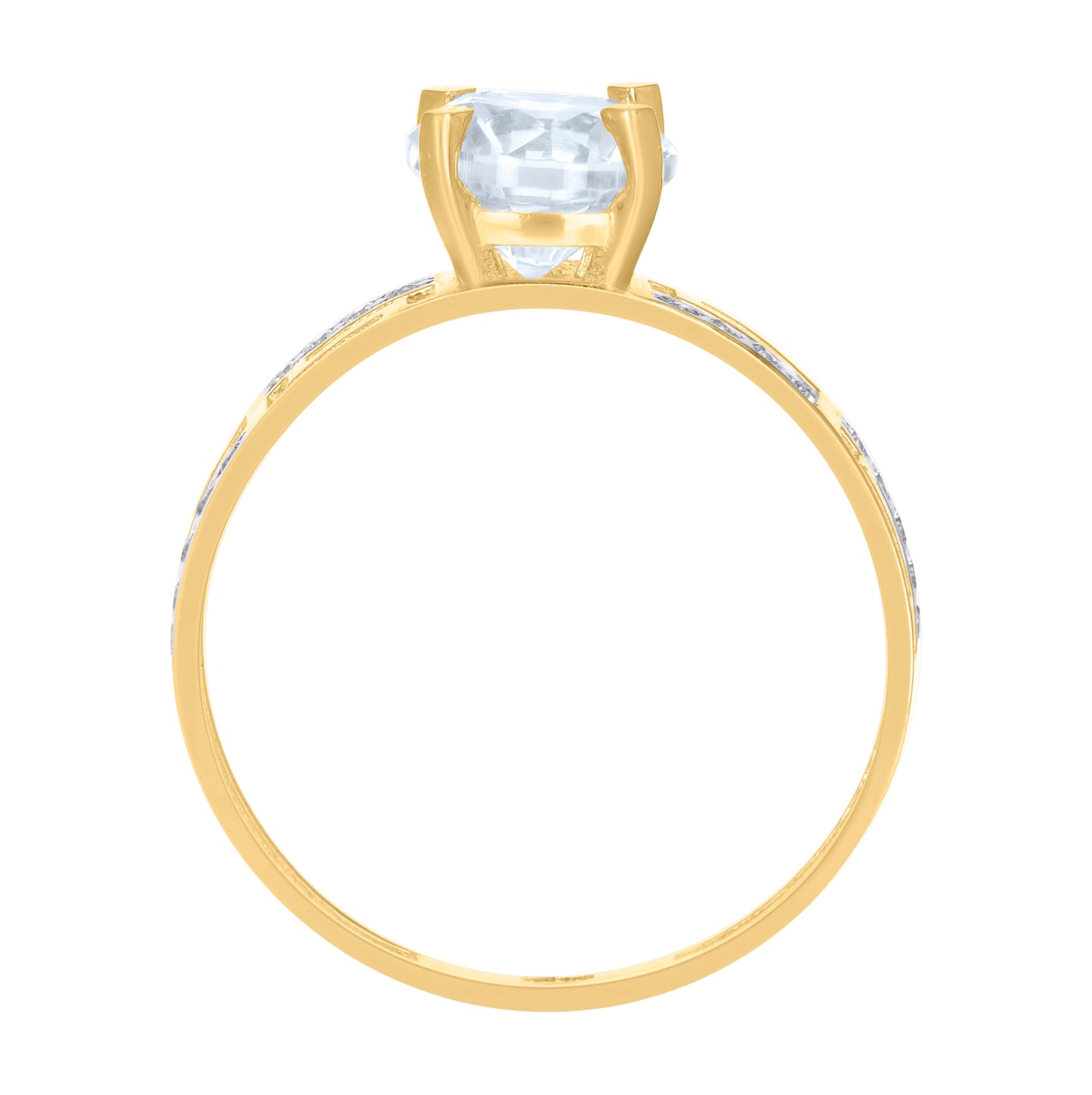 14K Two-tone Gold Womens Cubic-Zirconia Duo Bridal Ring Set