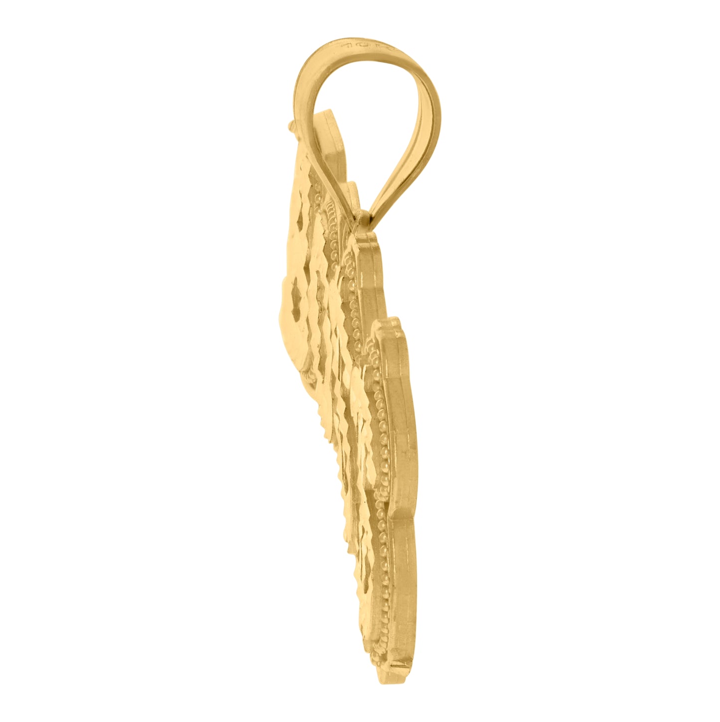 10K Yellow Gold Mens Dollar Sign Boss Fashion Charm Pendant