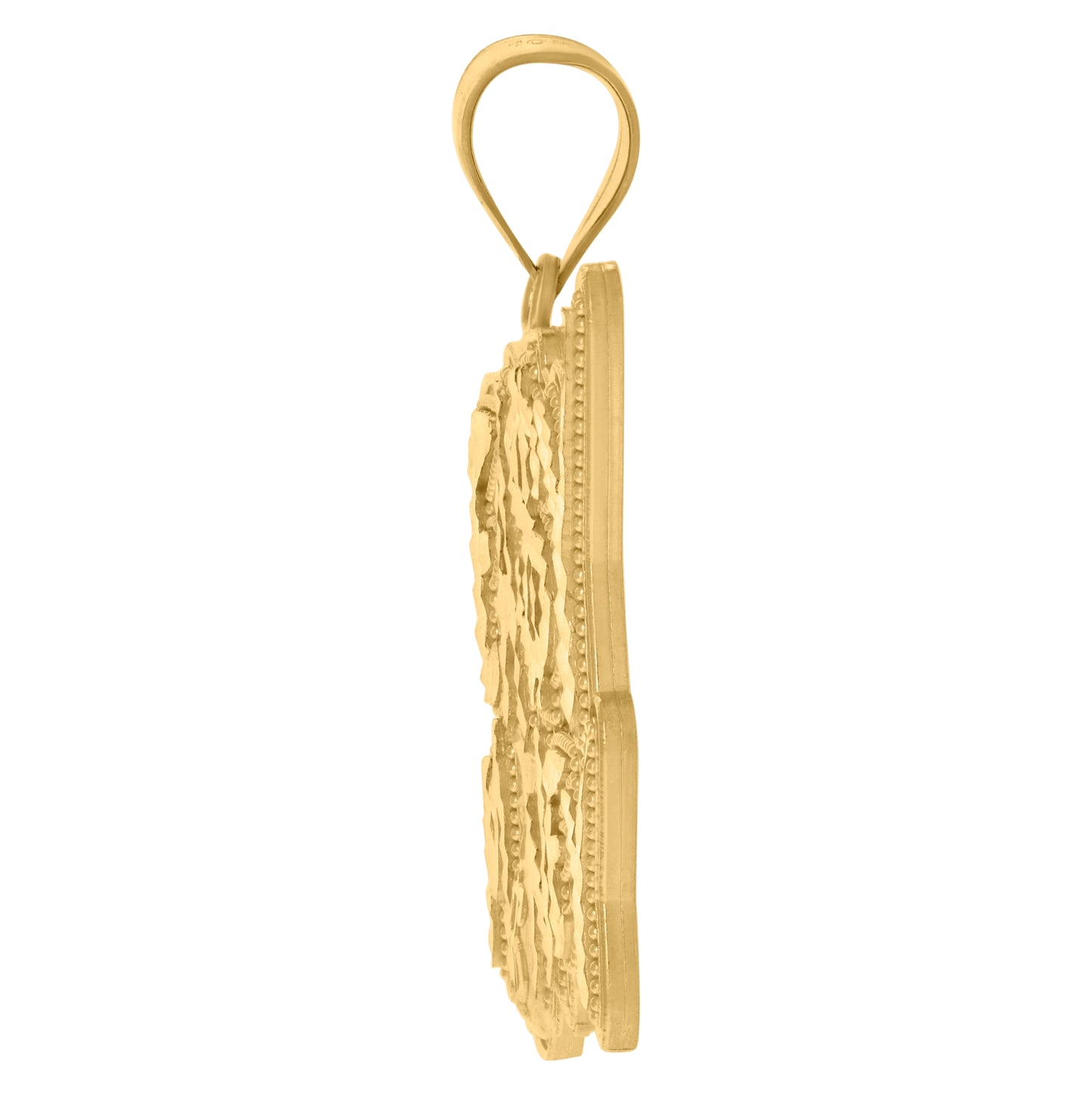 10K Yellow Gold Mens Money Bag Easy Money Fashion Charm Pendant