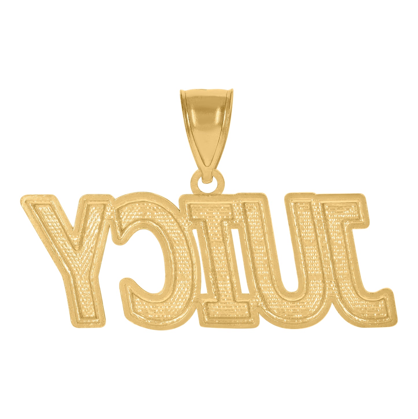 10K Yellow Gold Mens Juicy Fashion Charm Pendant