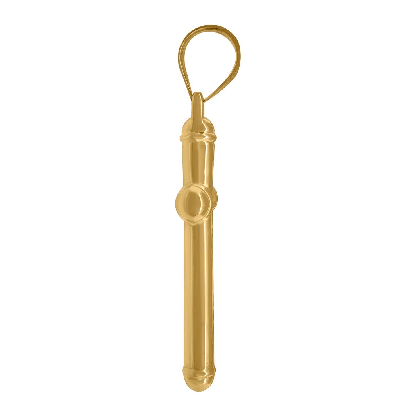 14K Two-tone Gold Mens Cross Religious Charm Pendant