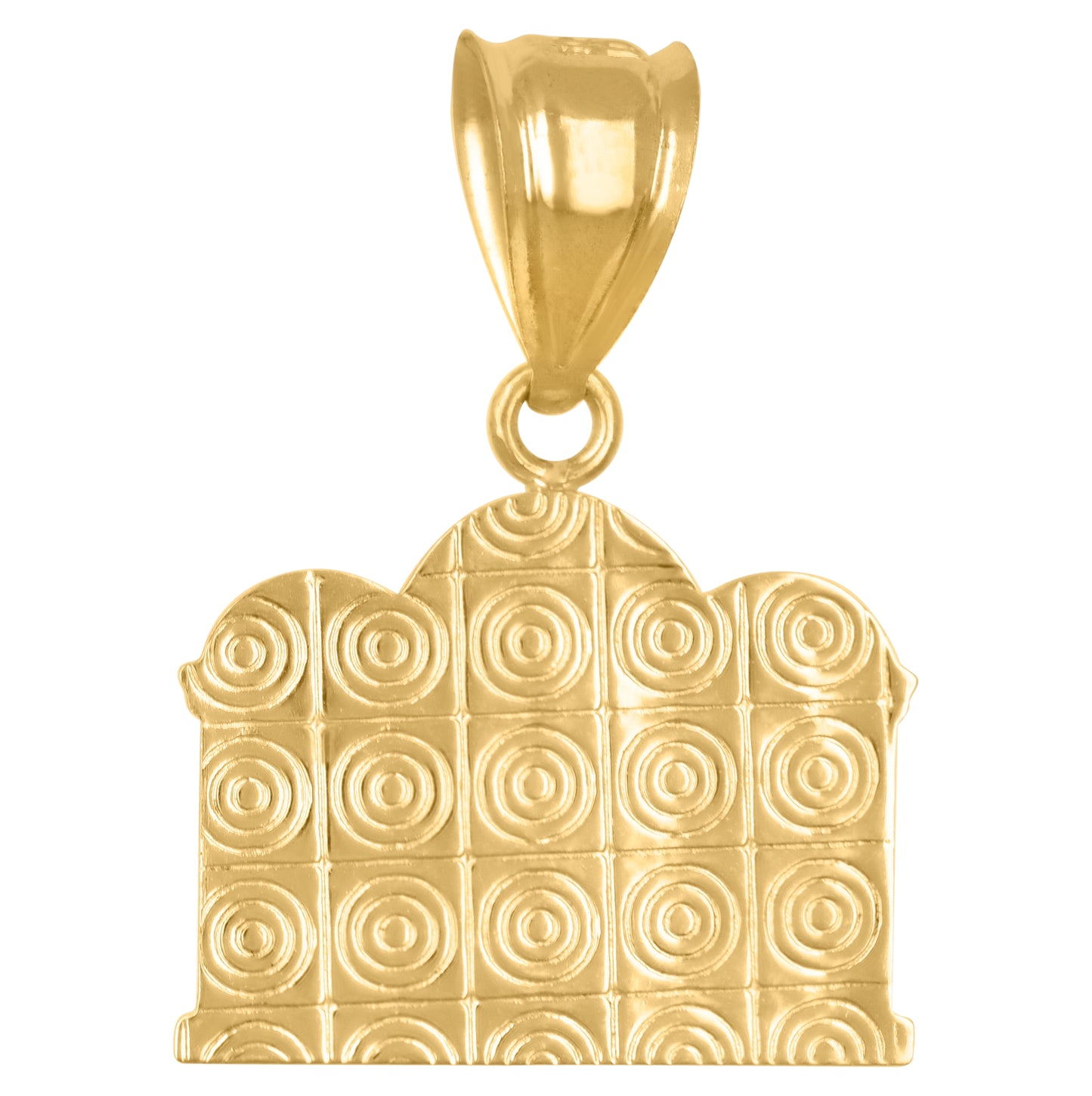 14K Two-tone Gold Mens Last Supper Religious Charm Pendant