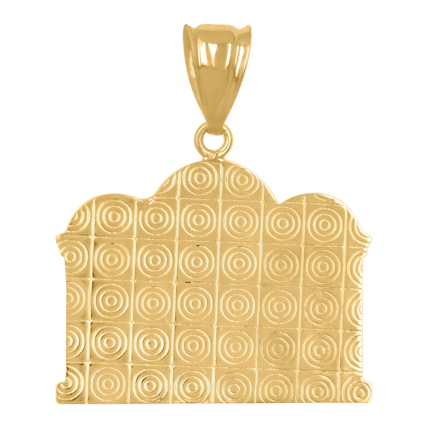 14K Two-tone Gold Mens Last Supper Religious Charm Pendant