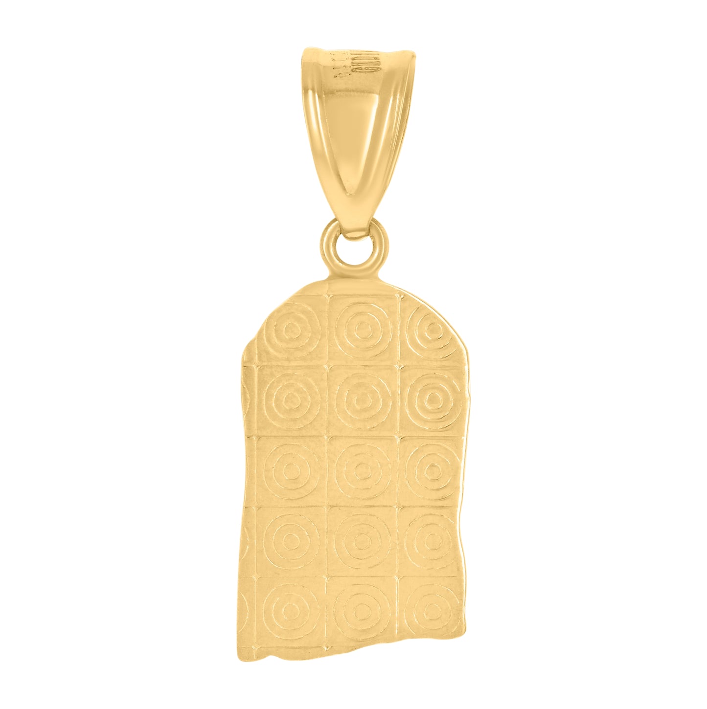 14K Two-tone Gold Mens Jesus Religious Charm Pendant