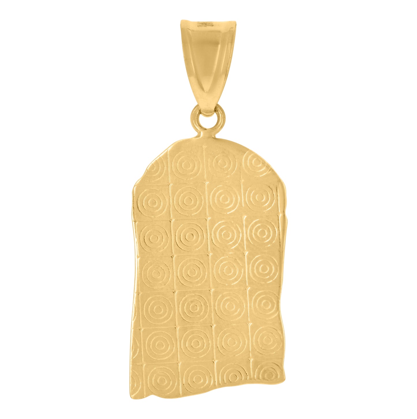 14K Two-Tone Gold Mens Jesus Religious Charm Pendant