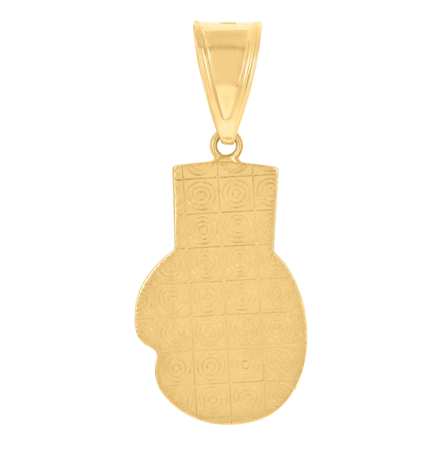 14K Two-Tone Gold Mens Boxing Glove Sports Charm Pendant