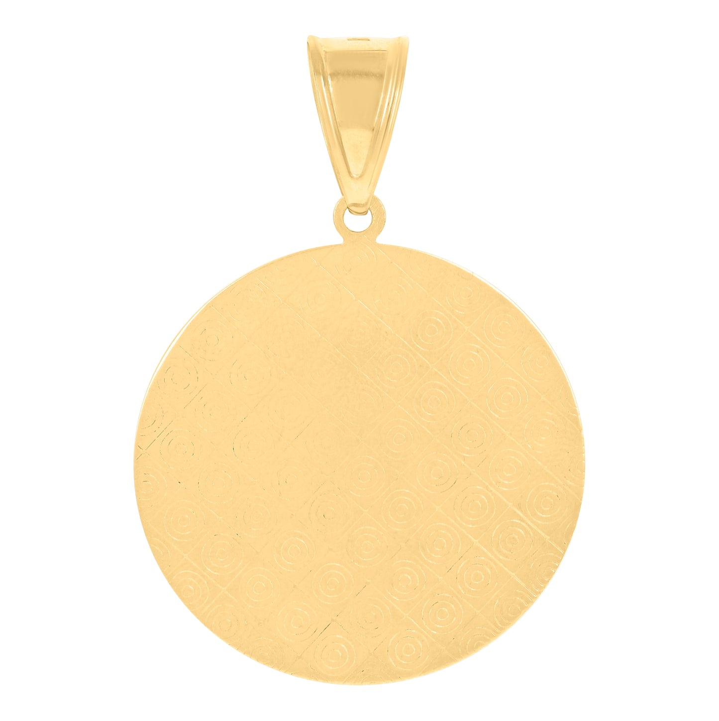 14K Two-tone Gold Mens Crucifix Jesus Religious Charm Pendant