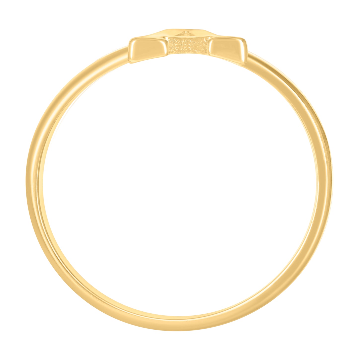 10K Yellow Gold Womens Initial Alphabet Bridal Anniversary Engagement Wedding Ring