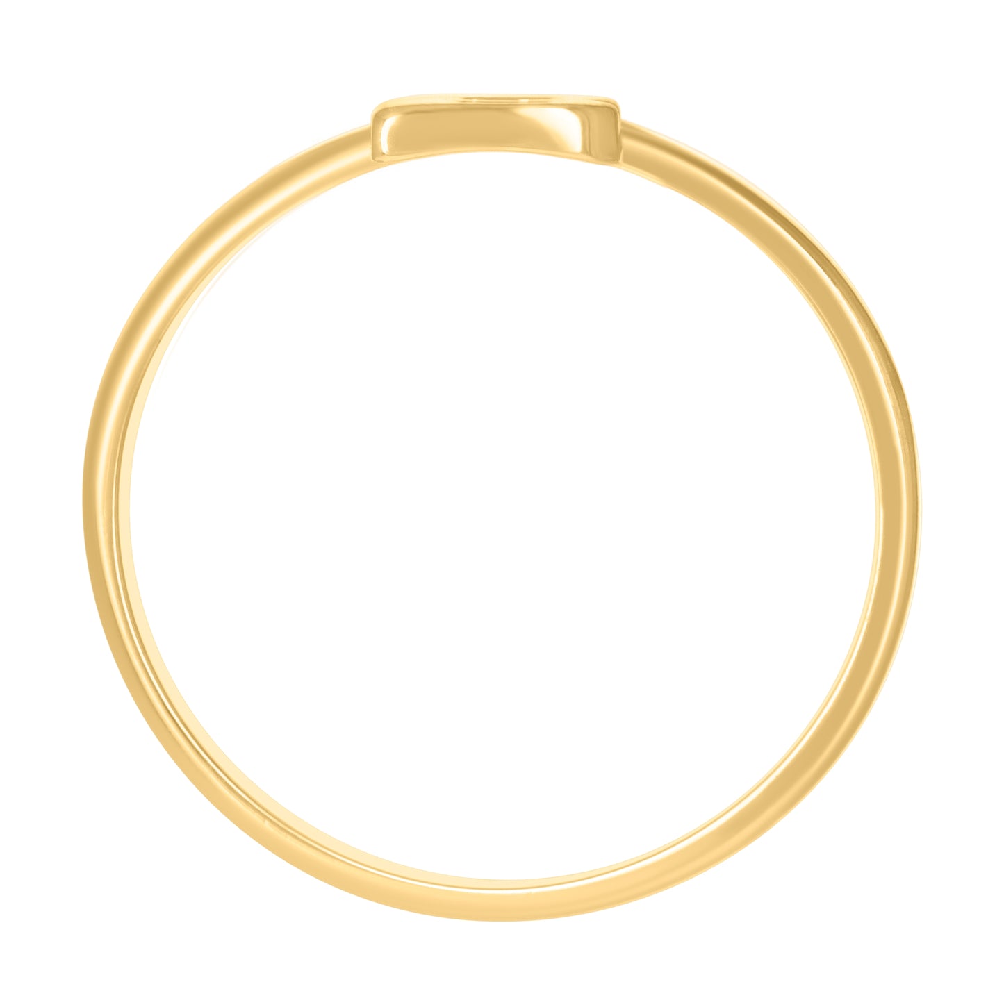 10K Yellow Gold Womens Initial Alphabet Bridal Anniversary Engagement Wedding Ring