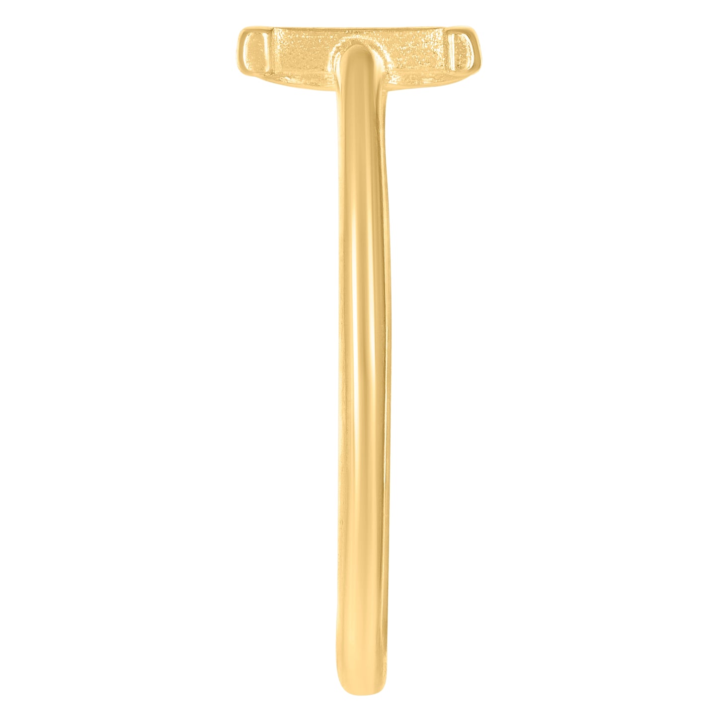 10K Yellow Gold Womens Initial Alphabet Bridal Anniversary Engagement Wedding Ring