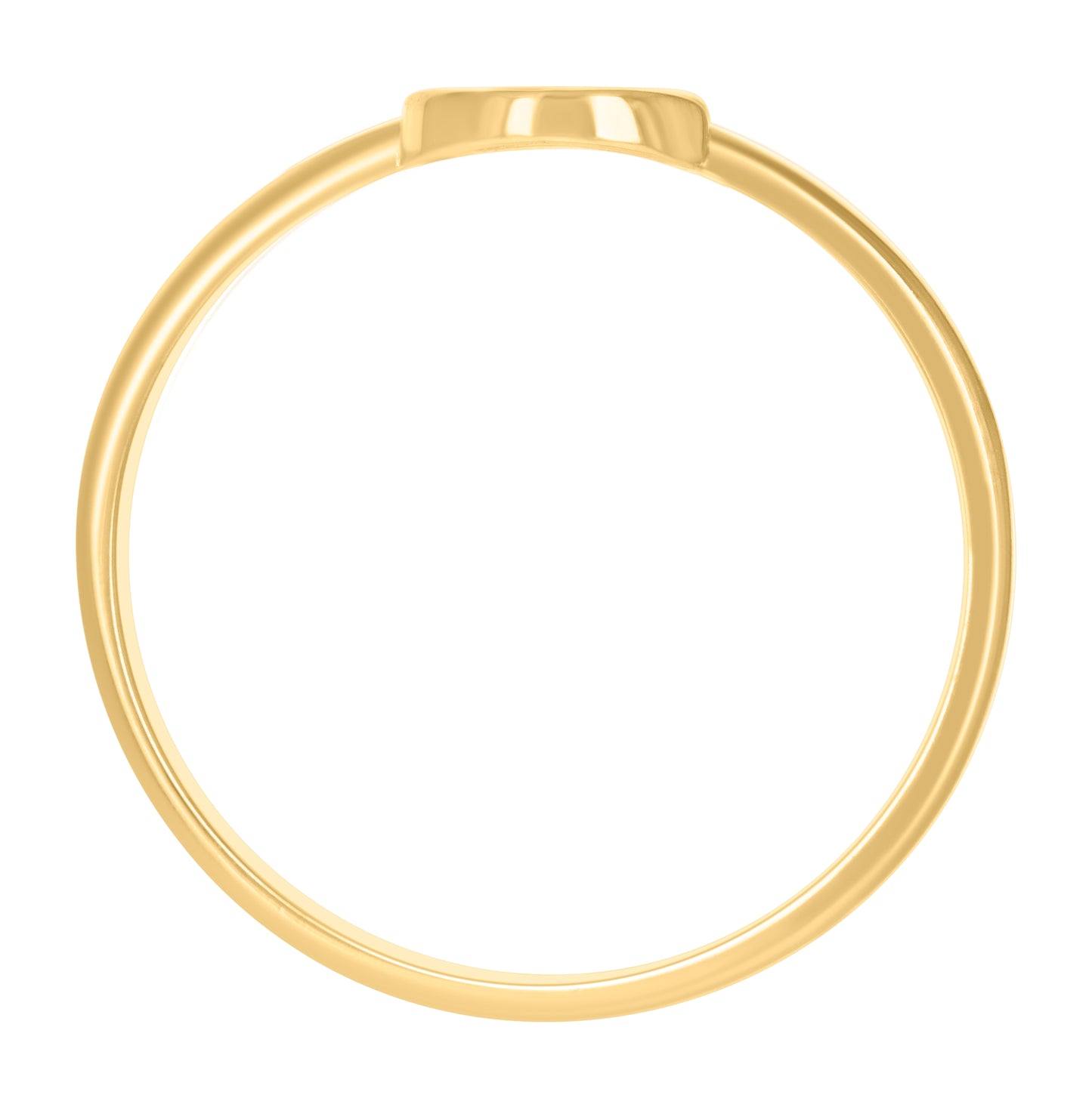 10K Yellow Gold Womens Initial Alphabet Bridal Anniversary Engagement Wedding Ring