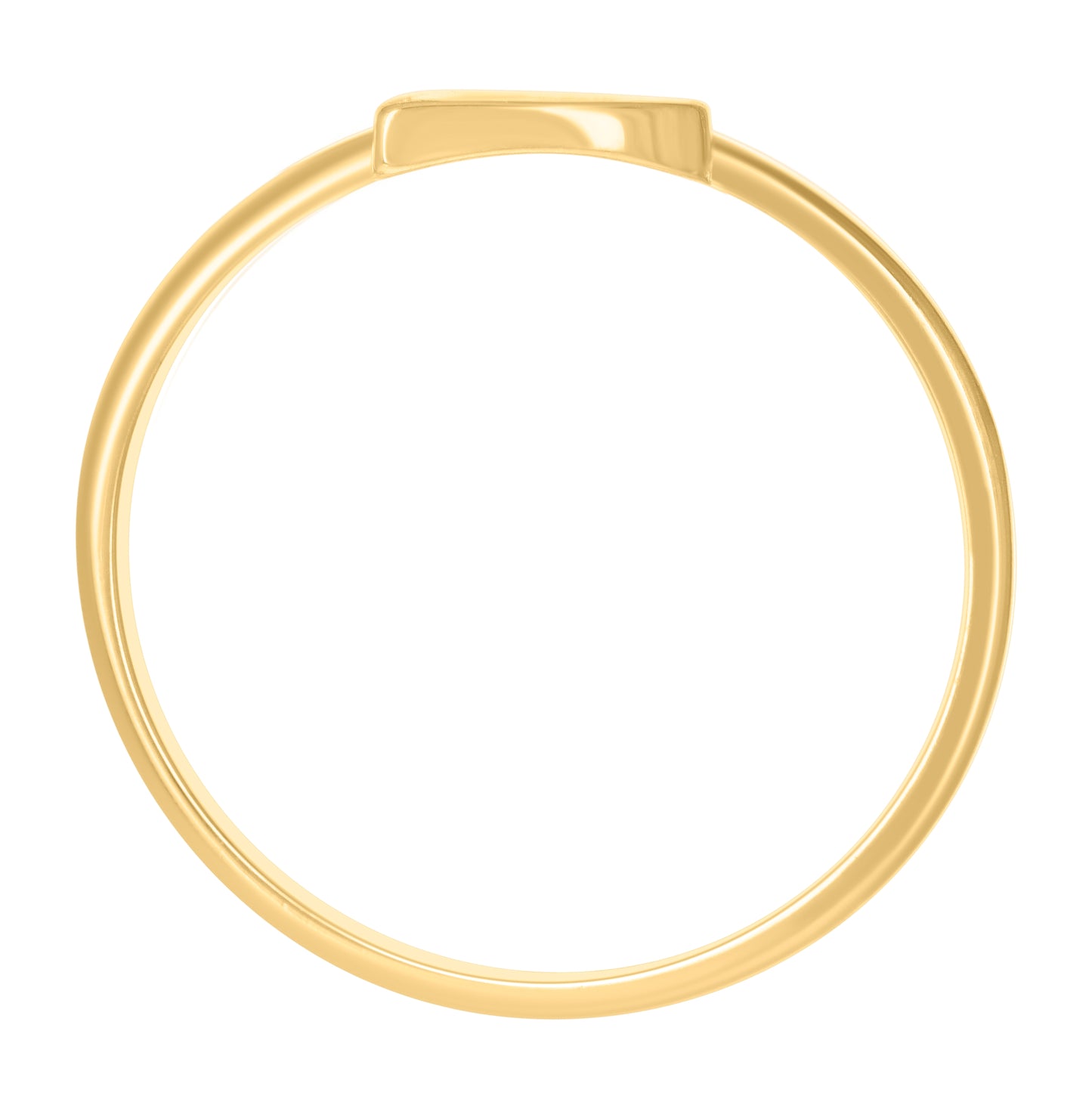 10K Yellow Gold Womens Initial Alphabet Bridal Anniversary Engagement Wedding Ring