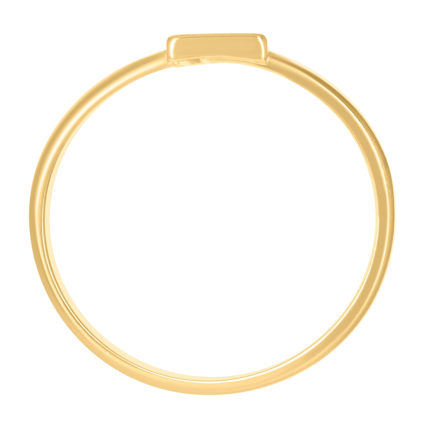 10K Yellow Gold Womens Initial Alphabet Bridal Anniversary Engagement Wedding Ring