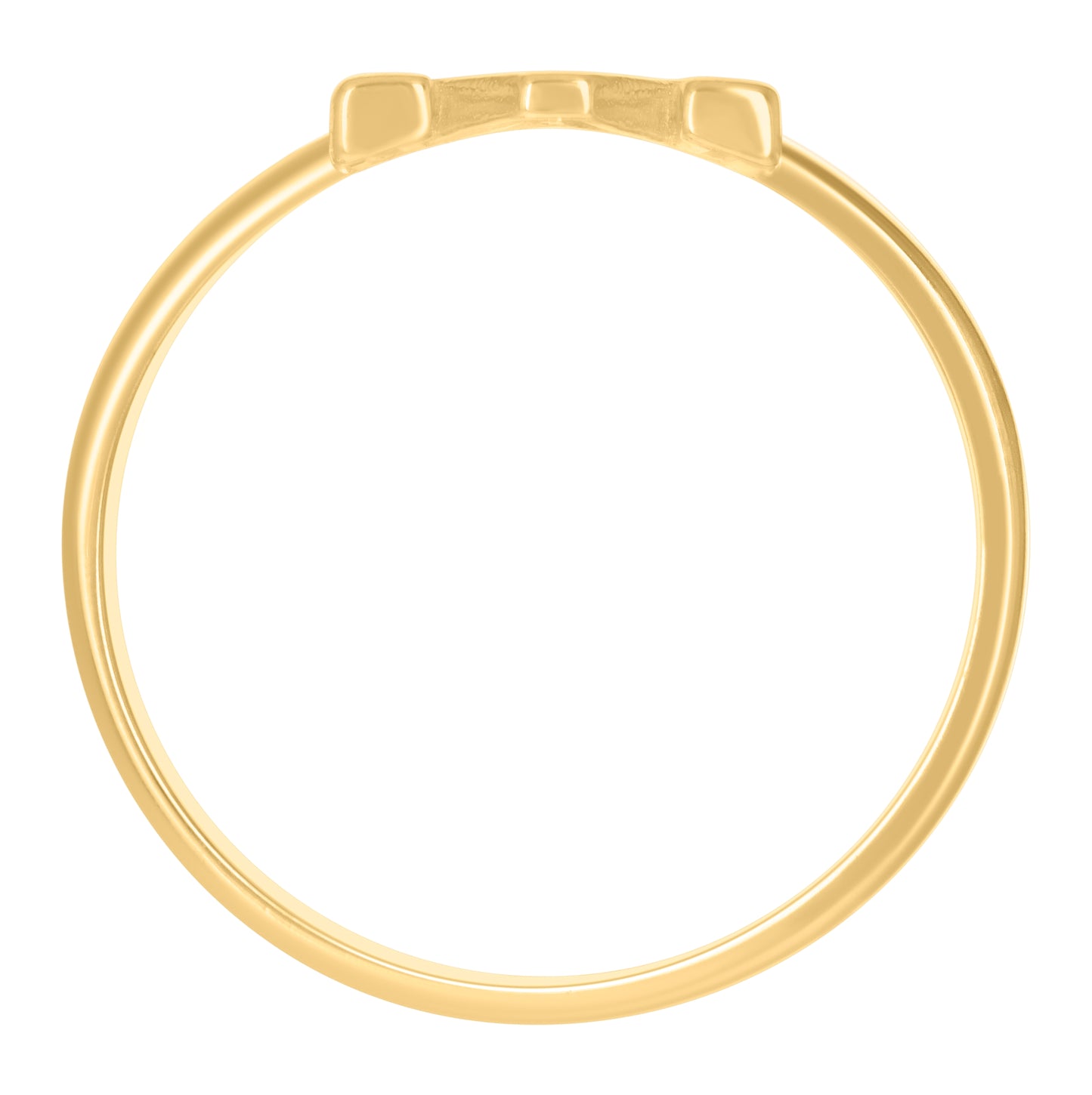 10K Yellow Gold Womens Initial Alphabet Bridal Anniversary Engagement Wedding Ring