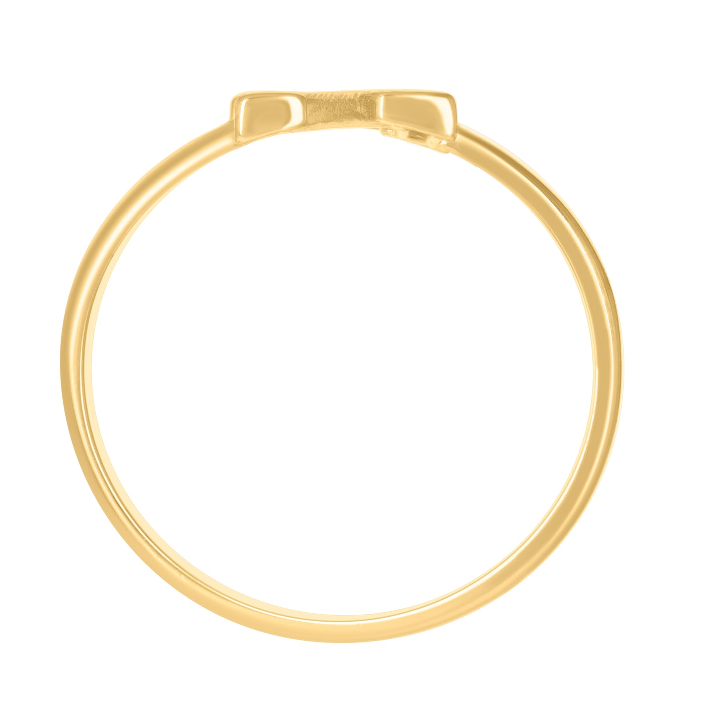10K Yellow Gold Womens Initial Alphabet Bridal Anniversary Engagement Wedding Ring