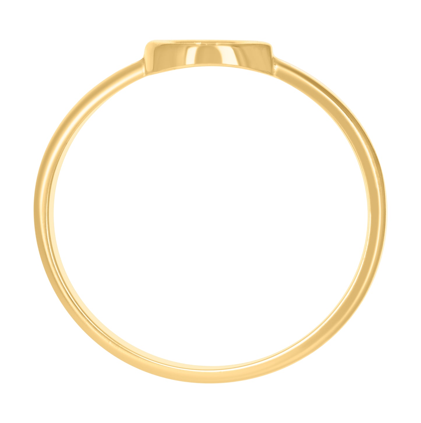 10K Yellow Gold Womens Initial Alphabet Bridal Anniversary Engagement Wedding Ring