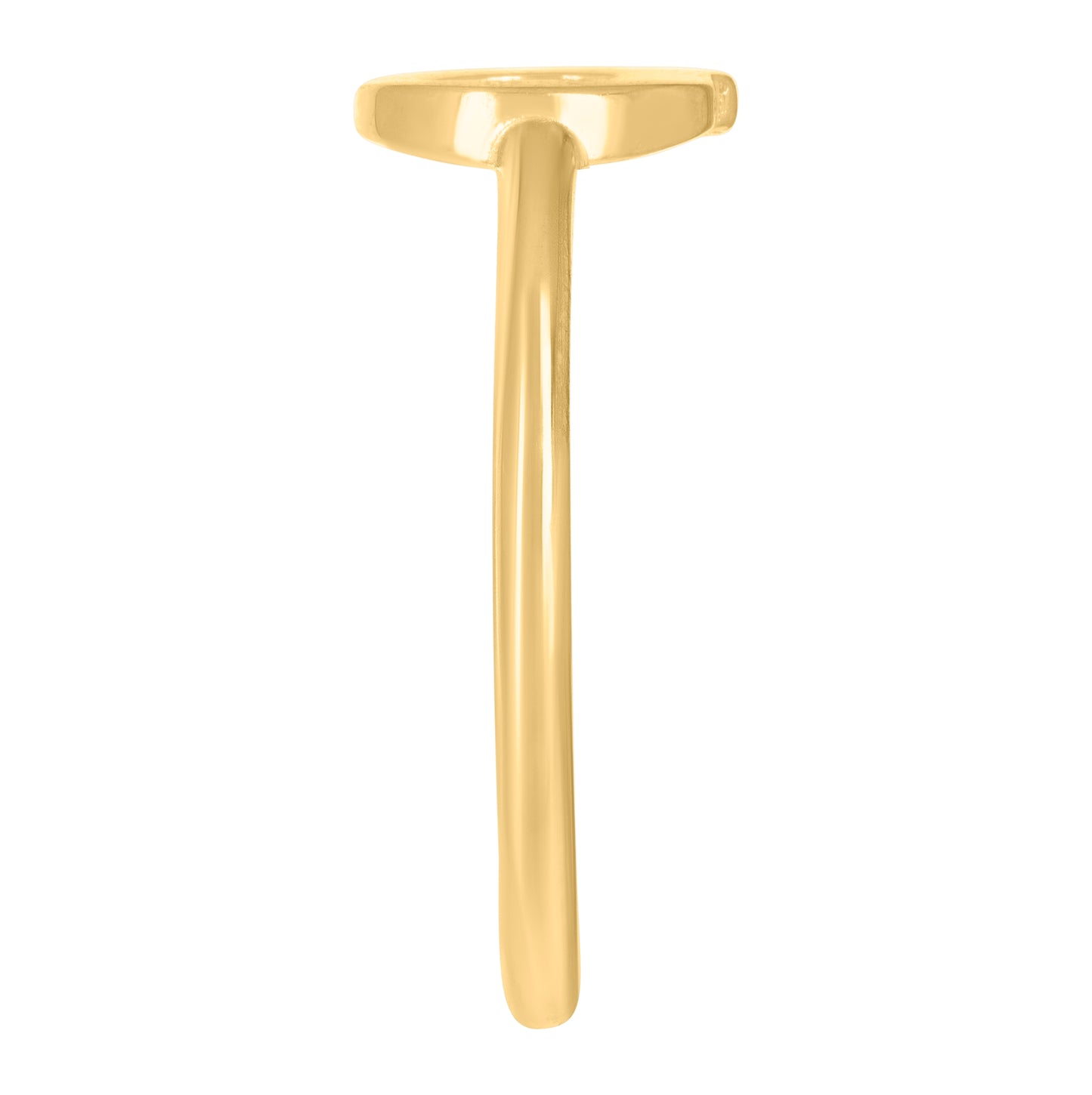 10K Yellow Gold Womens Initial Alphabet Bridal Anniversary Engagement Wedding Ring