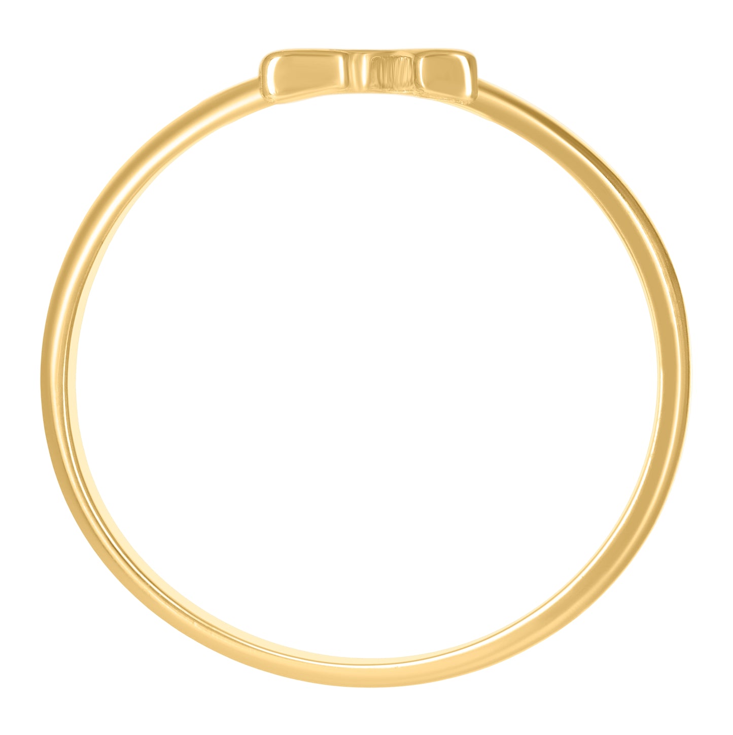 10K Yellow Gold Womens Initial Alphabet Bridal Anniversary Engagement Wedding Ring
