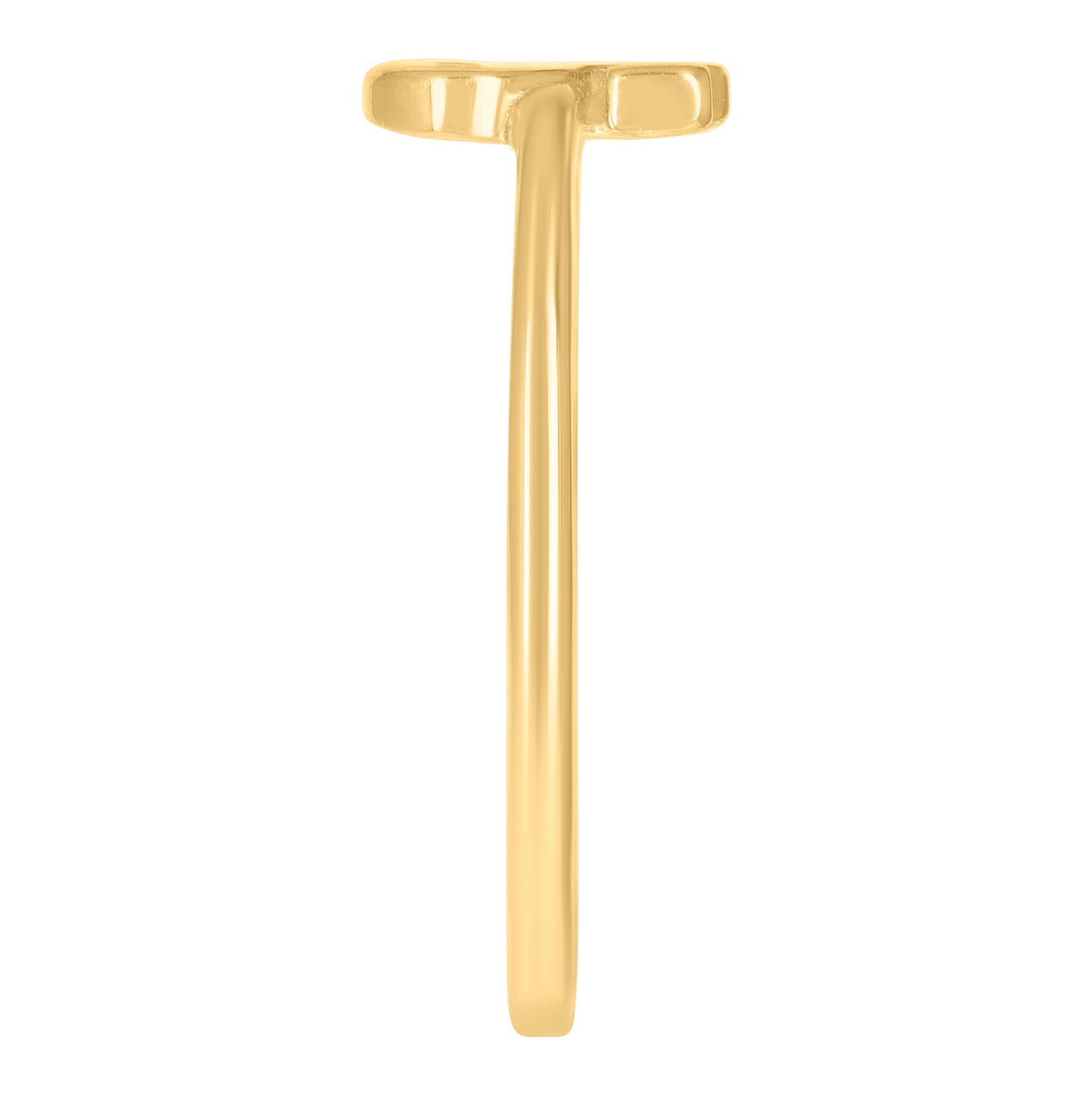 10K Yellow Gold Womens Initial Alphabet Bridal Anniversary Engagement Wedding Ring