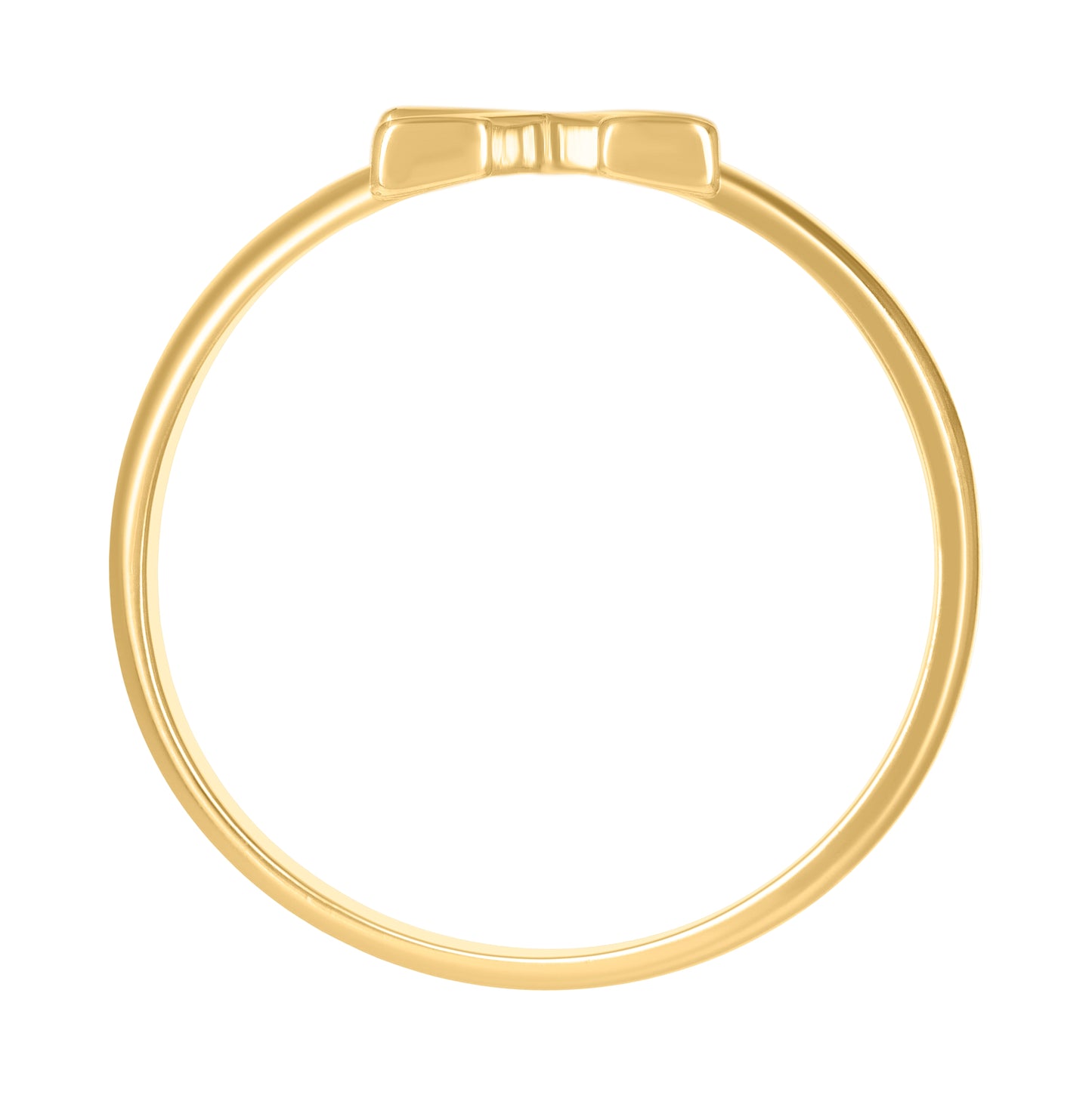 10K Yellow Gold Womens Initial Alphabet Bridal Anniversary Engagement Wedding Ring