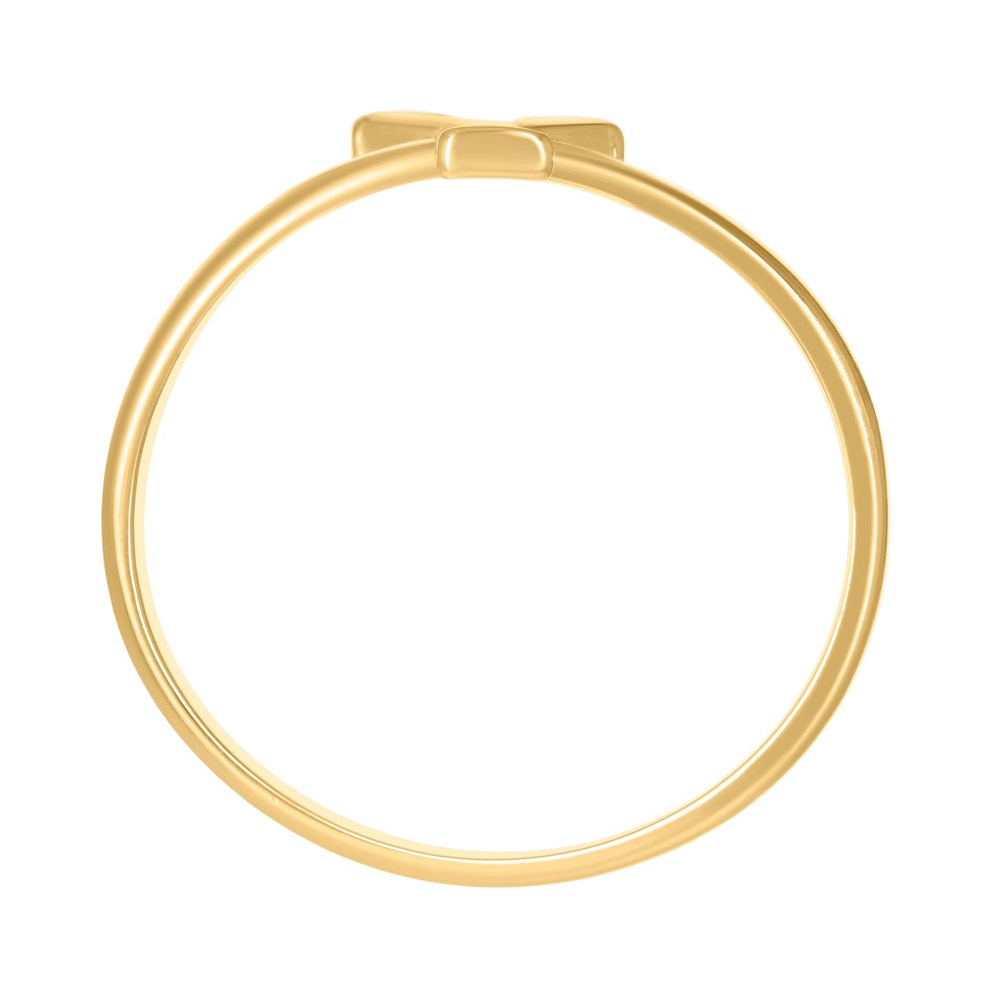 10K Yellow Gold Womens Initial Alphabet Bridal Anniversary Engagement Wedding Ring