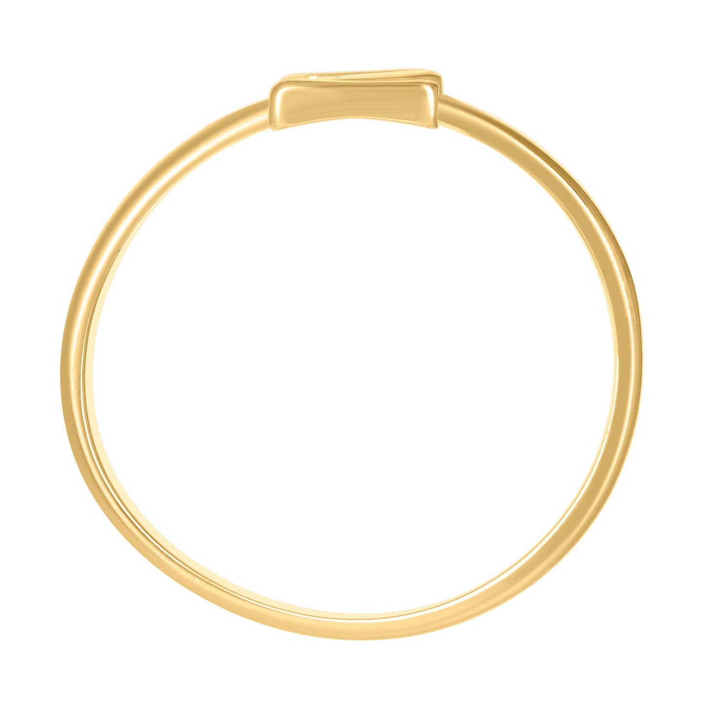 10K Yellow Gold Womens Initial Alphabet Bridal Anniversary Engagement Wedding Ring