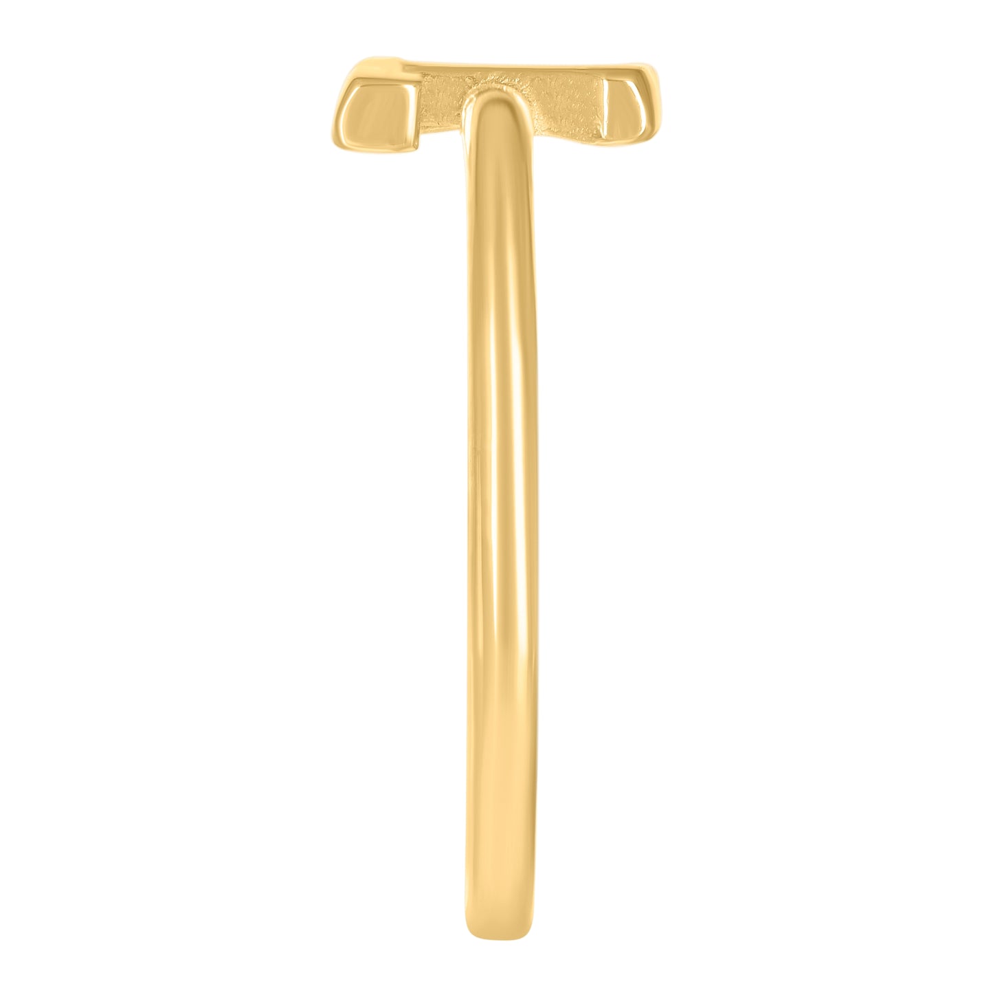 10K Yellow Gold Womens Initial Alphabet Bridal Anniversary Engagement Wedding Ring