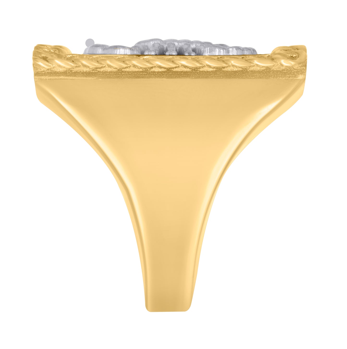 10K Two-Tone Gold Mens Scorpio Zodiac Sign/Wildlife Ring
