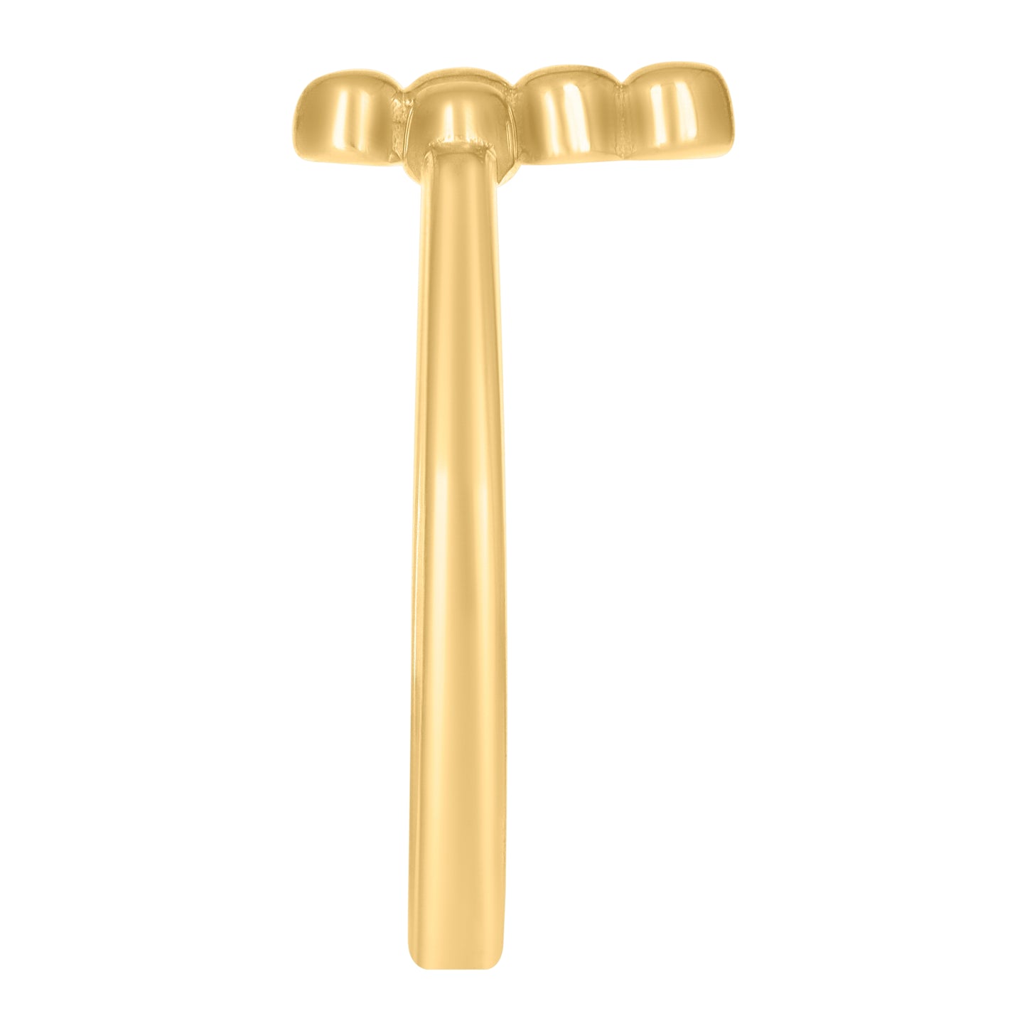 14K Yellow Gold Womens Cross Religious Ring