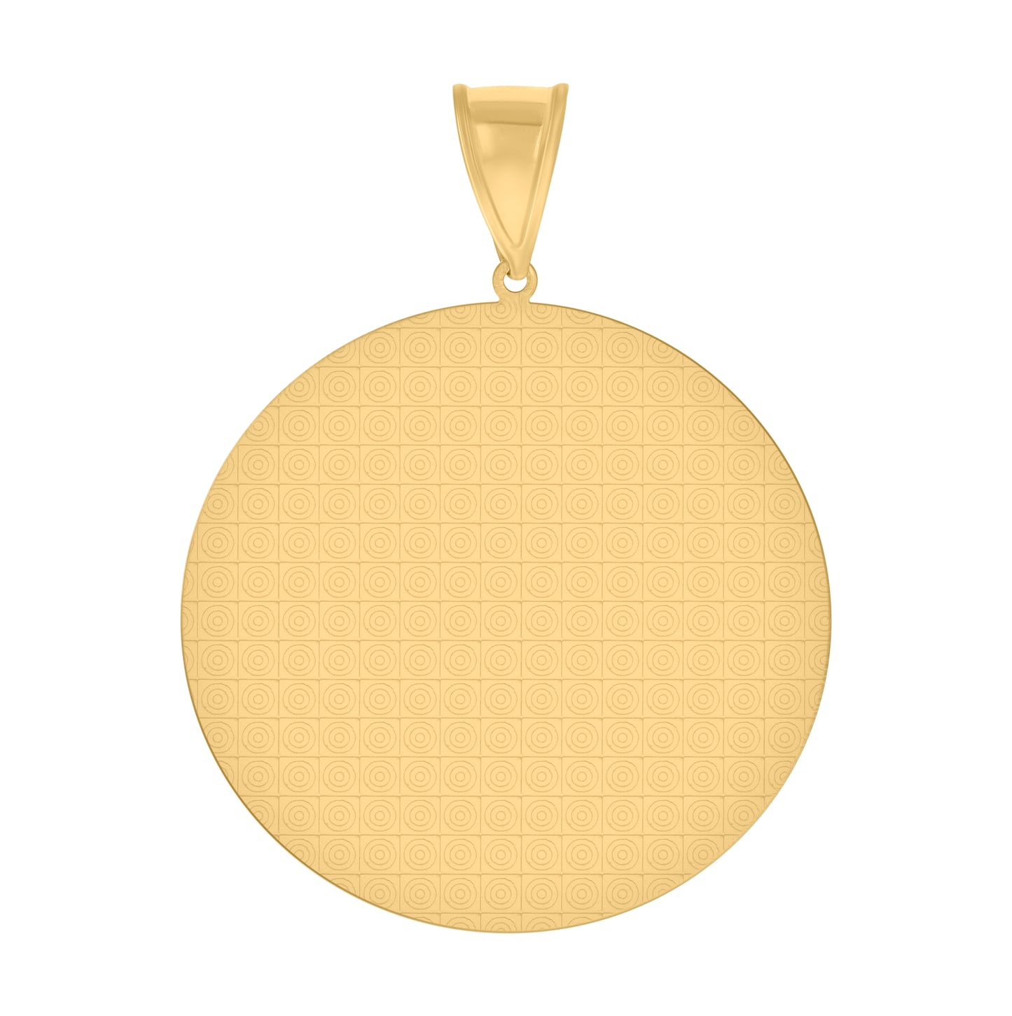 10K Two-tone Gold Mens Cubic-Zirconia Medallion Angel Religious Charm Pendant