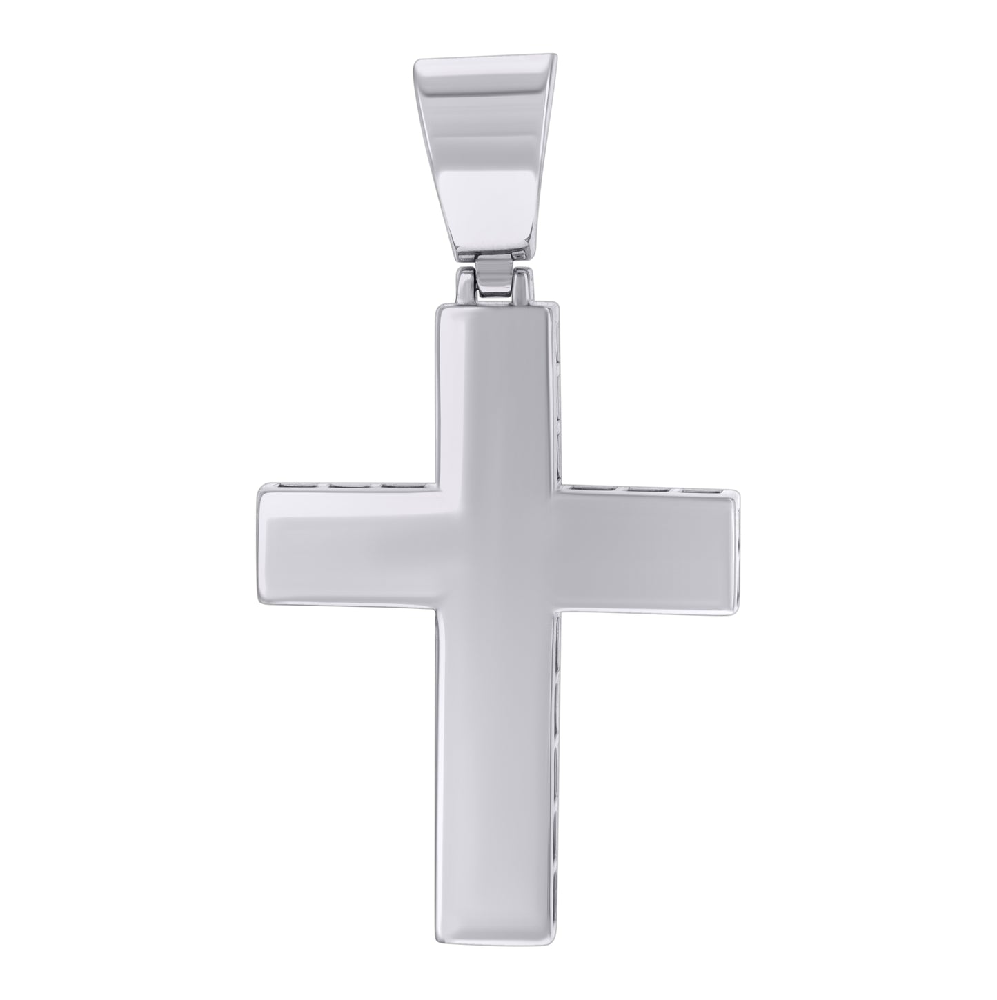 Sterling Silver Mens Cross Religious Charm Pendant