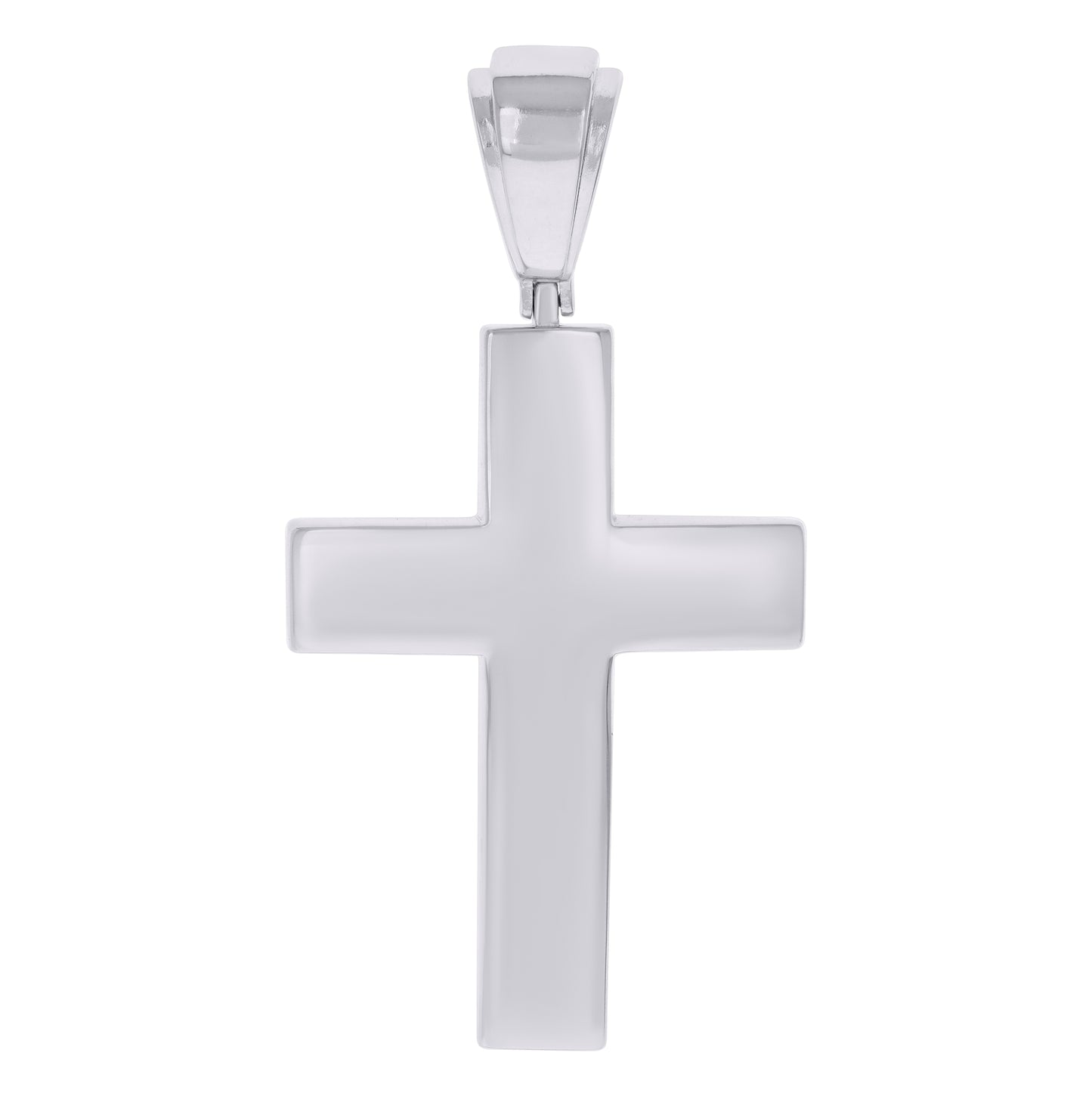 Sterling Silver Mens Cross Religious Charm Pendant