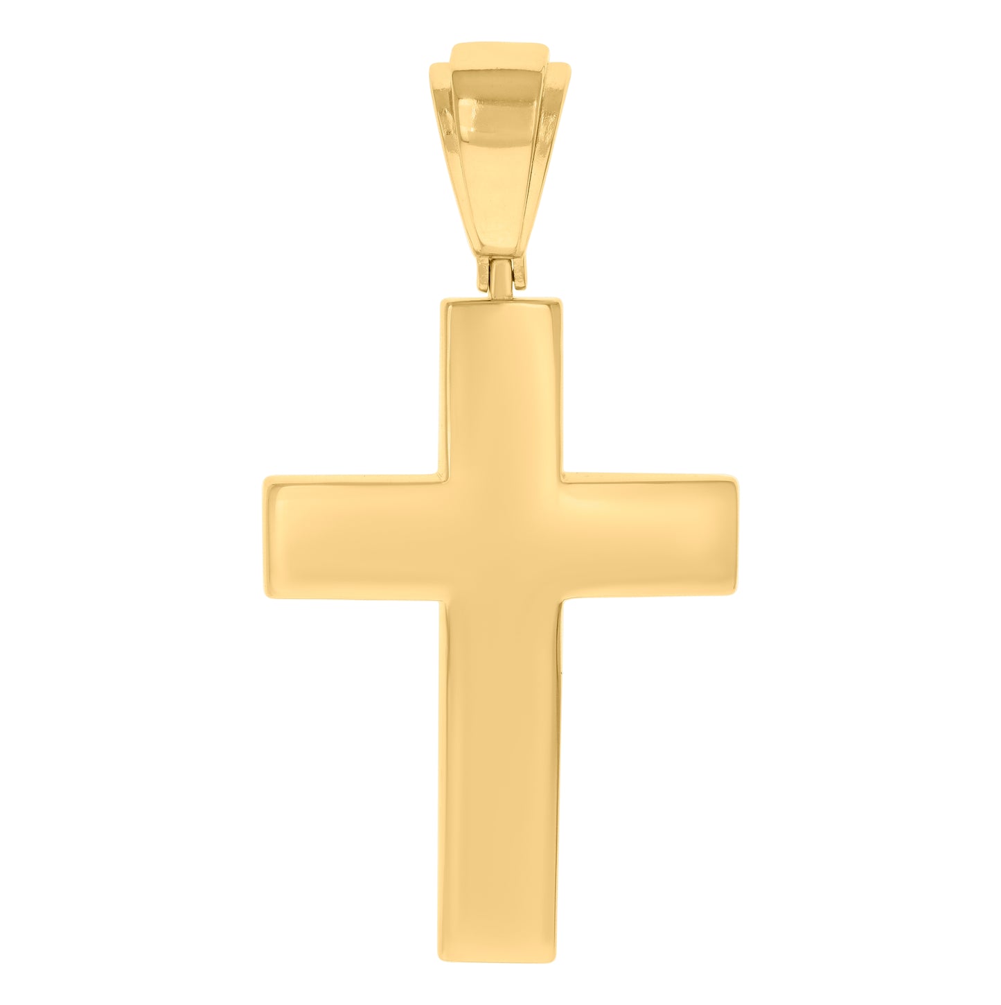 Sterling Silver Mens Cross Religious Charm Pendant