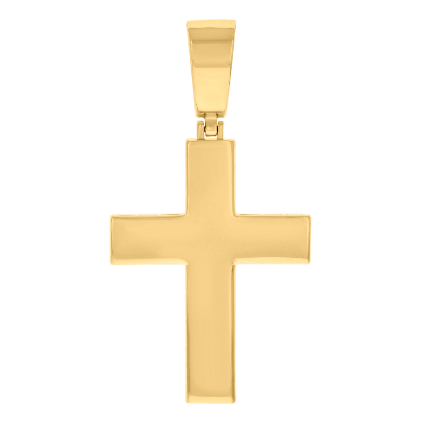 Sterling Silver Mens Cross Religious Charm Pendant