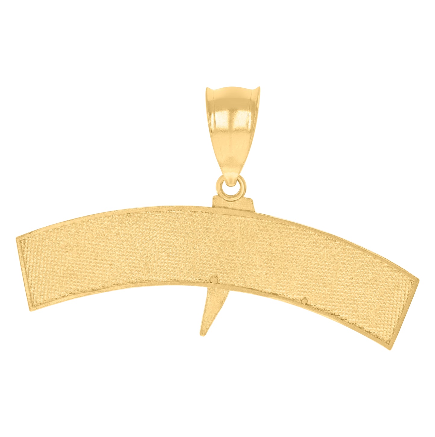 10K Yellow Gold Mens RICH 4 EVER Talking Fashion Charm Pendant