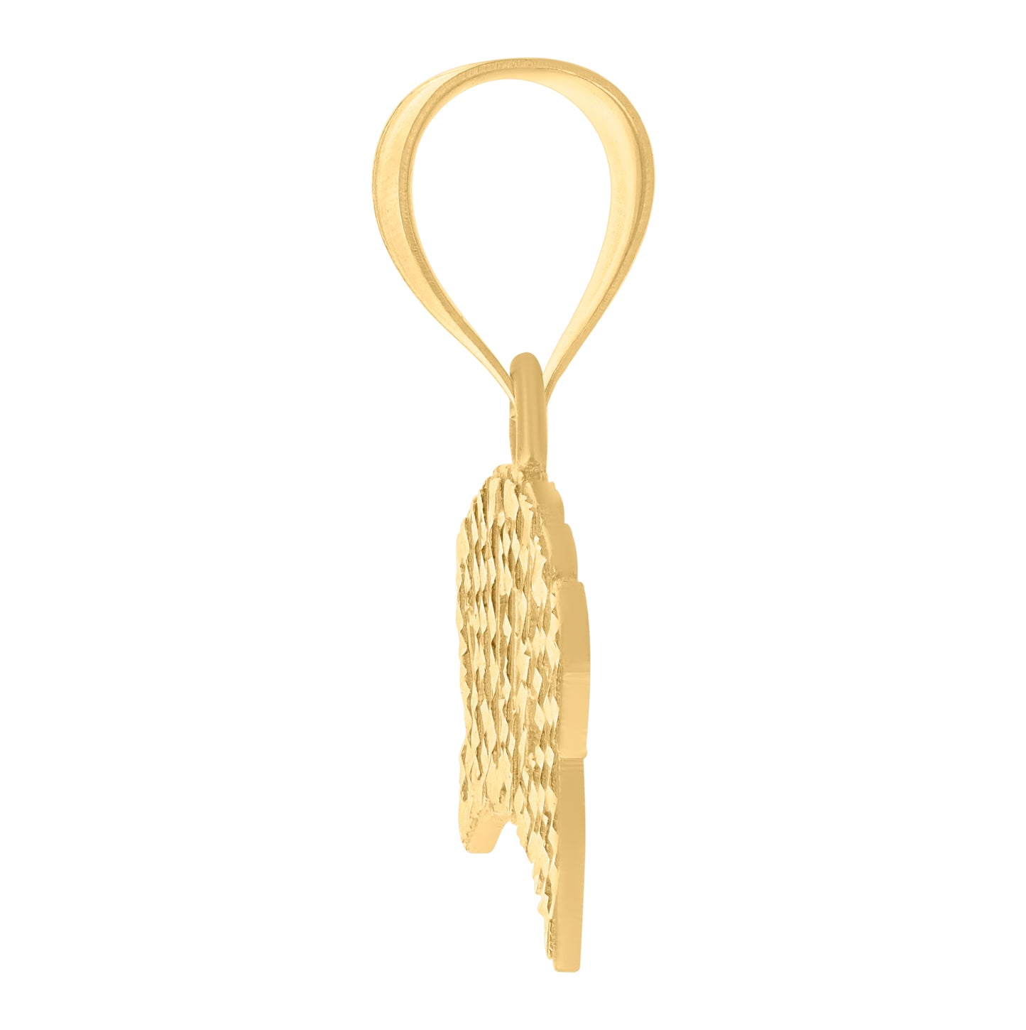 10K Yellow Gold Mens SUCCESS Talking Fashion Charm Pendant