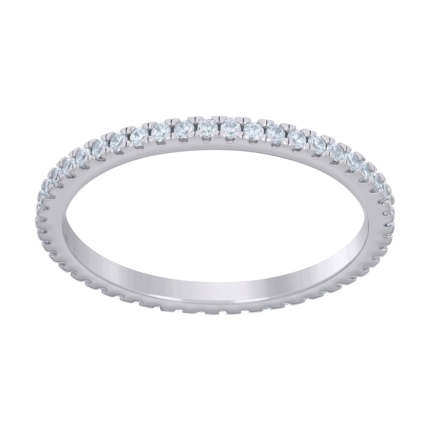 Sterling Silver Cushion-Cut Round Cubic-Zirconia Trio Bridal Anniversary Wedding Engagement Band Ring Set