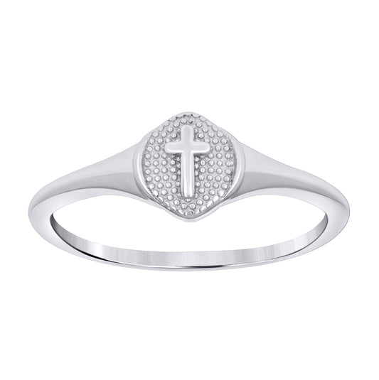 Sterling Silver Womens Cubic-Zirconia Infinity Heart Bridal Anniversary Wedding Engagement Band Ring