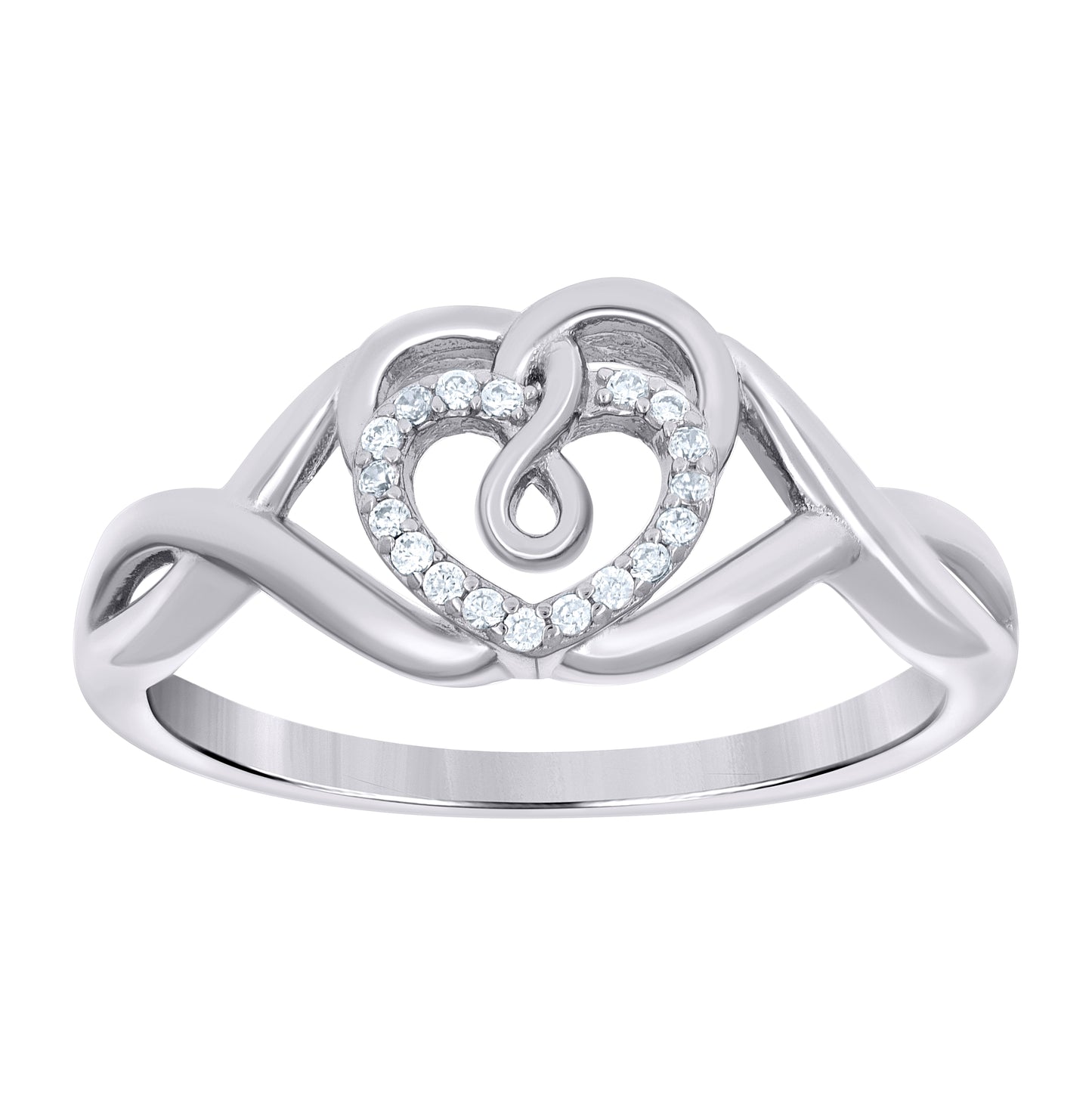 Sterling Silver Womens Cross Religious Bridal Anniversary Wedding Engagement Band Ring