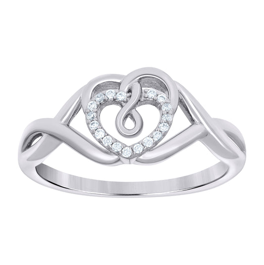 Sterling Silver Womens Cross Religious Bridal Anniversary Wedding Engagement Band Ring