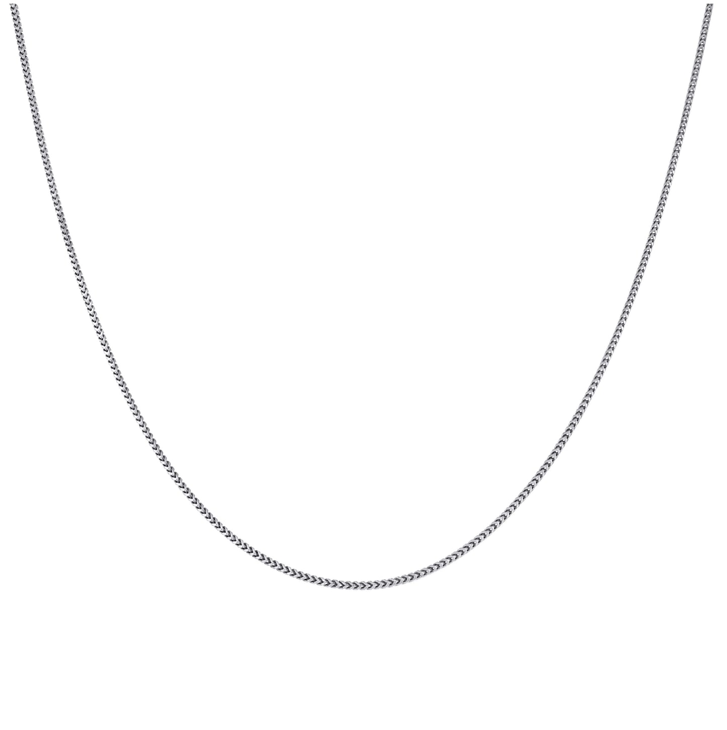 Sterling Silver Or Rhodium Plated Solid Franco Chain