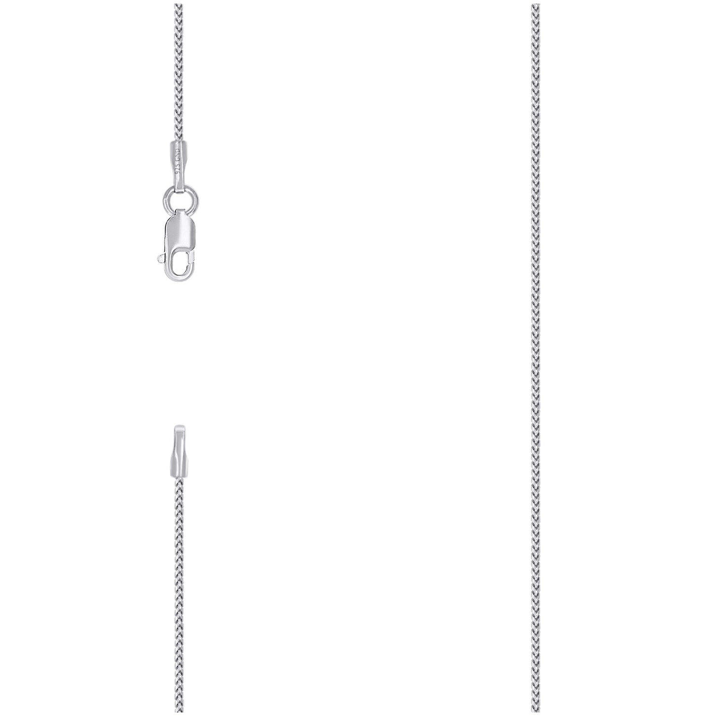 Sterling Silver Or Rhodium Plated Solid Franco Chain